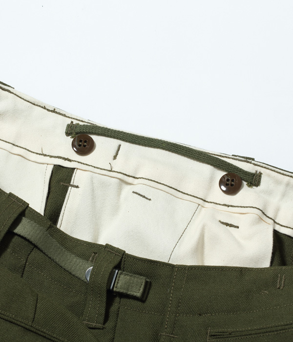 No. BR41944 / TROUSERS, FIELD, WOOL, SERGE, OLIVE GREEN Type M-51 - BUZZ  RICKSON'S - バズリクソンズ