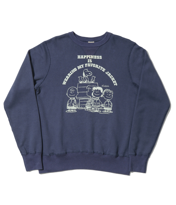 No. BR68596 / BUZZ RICKSON'S×PEANUTS SET-IN CREW SWEAT SHIRTS ...