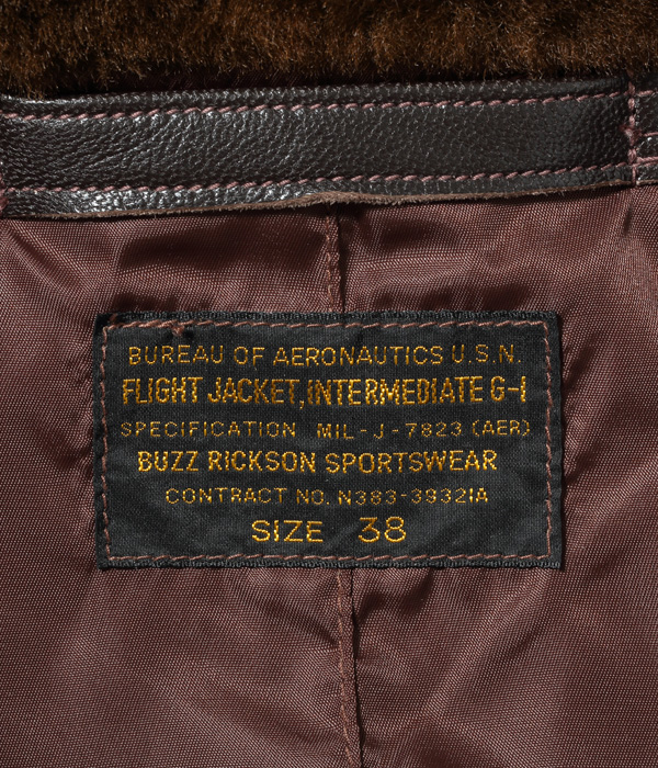 No. BR80145 / Type G-1 “MIL-J-7823 BUZZ RICKSON SPORTSWEAR” - BUZZ